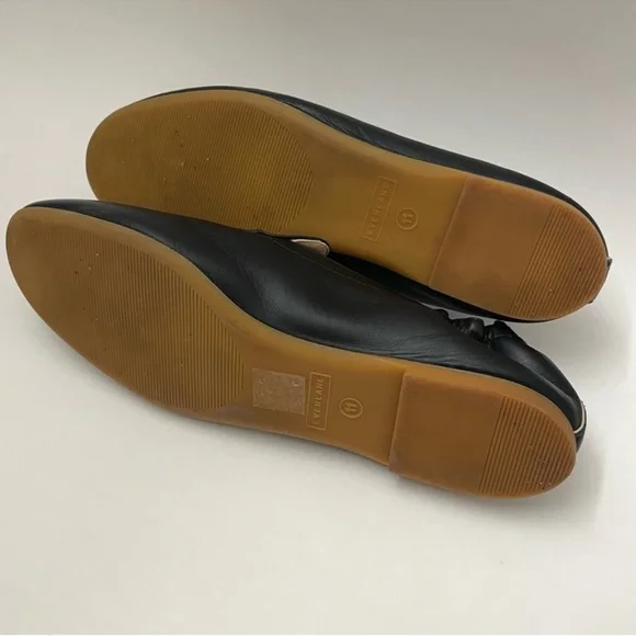 Everlane Black Leather Slip-On Loafers The Day Glove with Elastic Heel Size 11 - Picture 9 of 11
